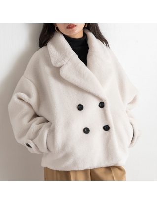 [EUCLAID]ボアジャケット オフホワイト