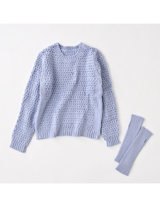 [ミ・デゥー]アームウォーマー付PO サックス(1133-08024)