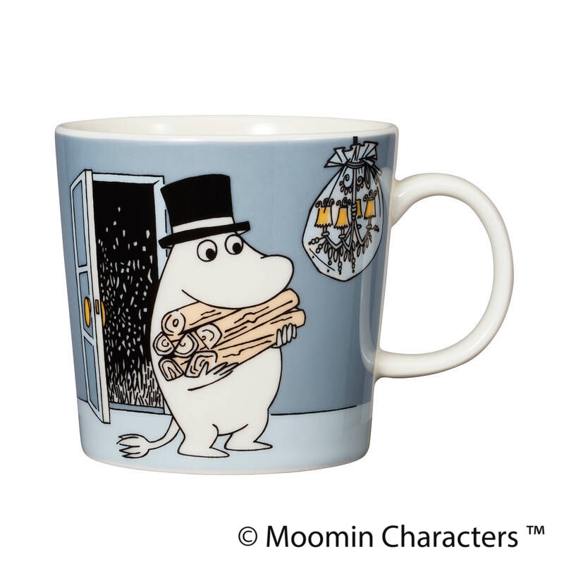 ［アラビア］ムーミンマグ/ムーミンパパ グレー