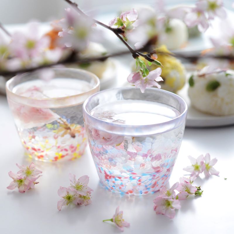 高級ブランドNARUMIガラス工藝一輪挿し花型ピンクharukun