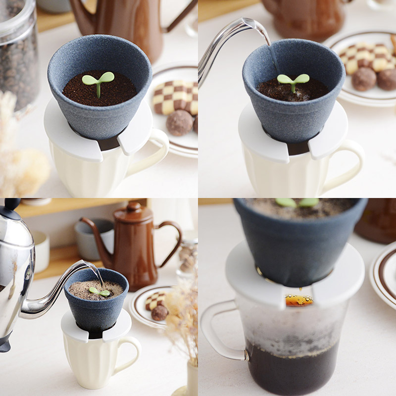 新芽に水やりするような ほっこり気分のセラミックコーヒーフィルター