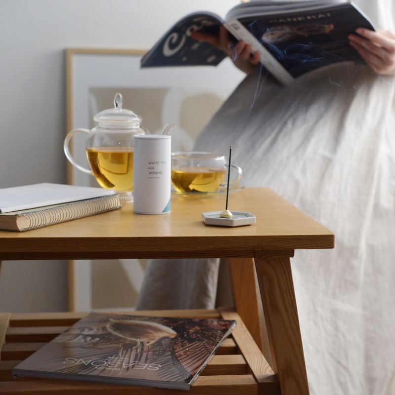 20分間の香りの癒しインセンスセット／ホワイトティー&ジャスミン