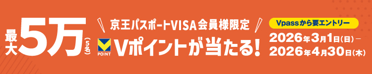 最大5万Vポイントが当たる!