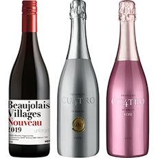 ボージョレ・ヌーヴォー＆カヴァ パーティー好適3本セット<