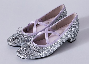 グリッターバレエシューズ　SV