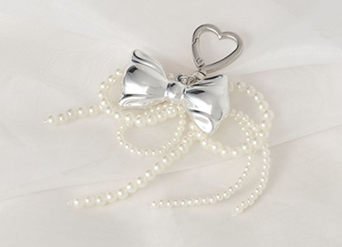 リボンチャームキーホルダー