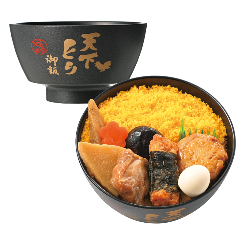 塗椀付き弁当　天下とり御飯