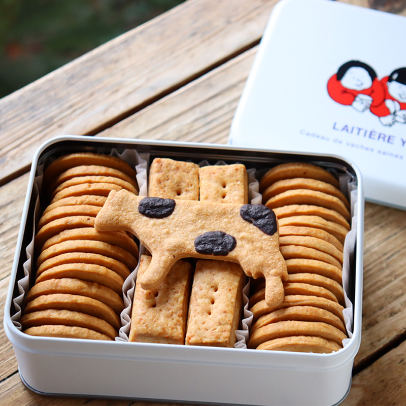 弓削牧場のチーズクッキー缶