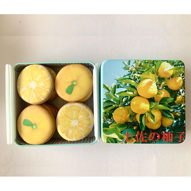土佐の柚子クッキー缶
