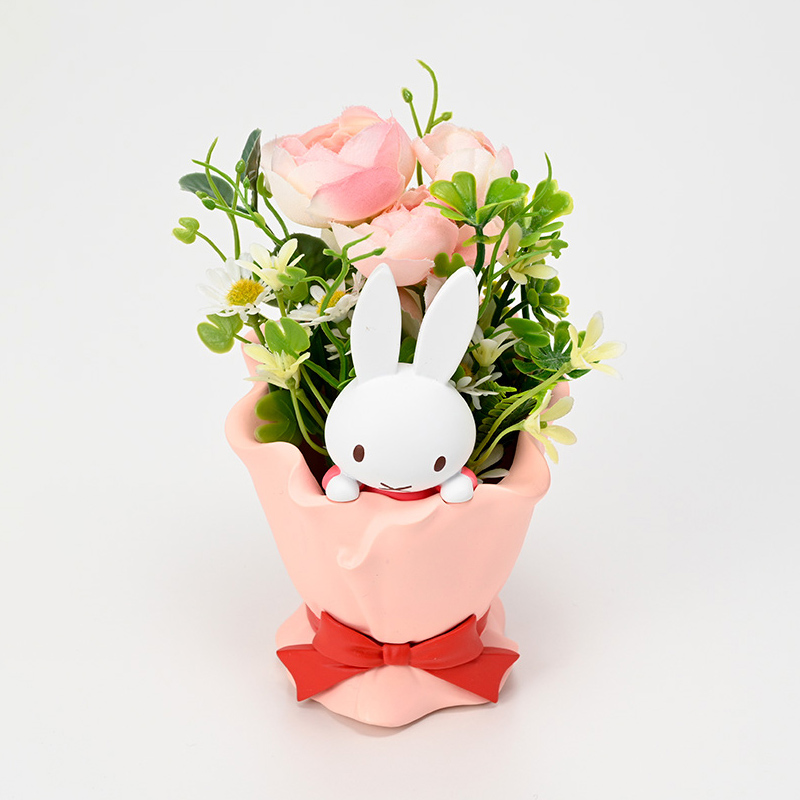 ブーケミニポットアートフラワーアレンジ