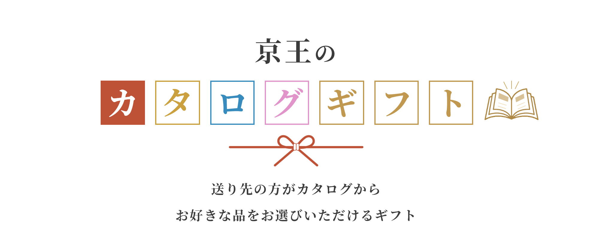 京王のカタログギフト 送り先の方がカタログからお好きな品をお選びいただけるギフト