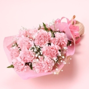 【母の日】With Flower（フラワー）[フローレット]カーネーションブーケ（ピンク）
