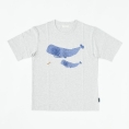 【父の日】[arakawa1886×kata kata]半袖Tシャツ マッコウクジラ(グレー)