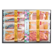 【夏の贈り物】京都 辻が花　レンジで魚と肉の柚香西京漬　KN-5　直送品