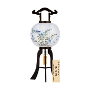 【盆提灯】<岐阜提灯伝統工芸士シリーズ伝匠美>No.401T 晏琳11号[菊に桔梗]　