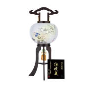 【盆提灯】<岐阜提灯伝統工芸士シリーズ伝匠美>No.43806 二重鳳樹10号[小菊に桔梗]　