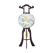 【盆提灯】<大内行灯>No.53314 二重景樹11号[芙蓉に山水]　