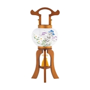 【盆提灯】<ミニ行灯>No.51531 プチあんどん桂樹[菊に桔梗]　