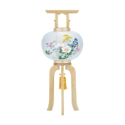 【盆提灯】<現代行灯>No.3974 現代行灯8号[芙蓉に女郎花]　