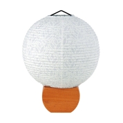 【盆提灯】<現代行灯>No.21061 円想(白)[ロータス]　