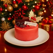 【配送】116[shirokane sweets TOKYO]情熱の赤と酸味を楽しむ白金プレミアムミロワール(フランボワーズ) 3号 クリスマススタイル