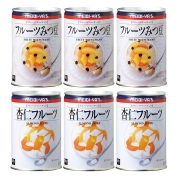 ［明治屋］フルーツみつ豆・杏仁６缶セット