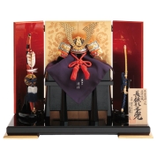 [久月]粟田口清信作 兜平飾り　