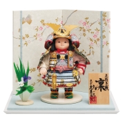 [久月]幸一光作 鎧着大将飾り　