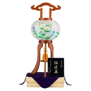 <岐阜提灯伝統工芸士シリーズ伝匠美>No.54002 二重芙蓉10号[芙蓉]　