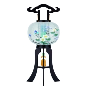 <廻転行灯>No.6806A 絹張晏華10号[芙蓉]　