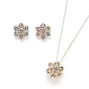 【福袋】[モンビジュウ]Ptダイヤピアス・ペンダントセット