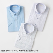 【福袋】メンズ半袖ワイシャツ3点セット Mサイズ