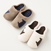 【福袋】ねこボアソフトスリッパ2足セット