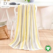 【福袋】[ベッテンスタジオ]ポルトガル製 タオルケット2枚セット(ダブルサイズ)イエロー