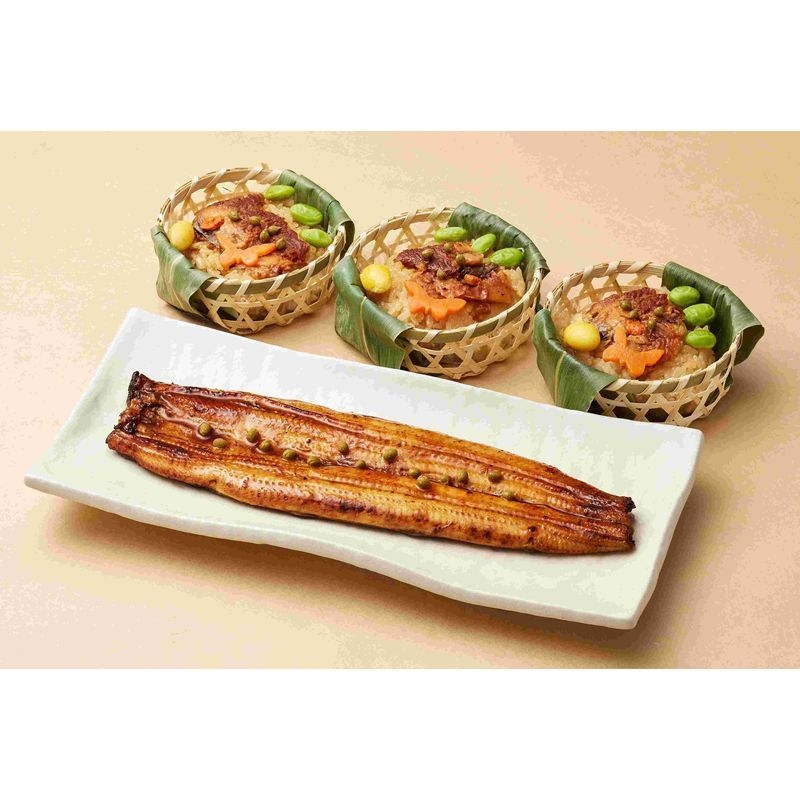 [京料理 美濃吉]父の日 鰻蒲焼と鰻飯蒸し詰合せ(UK-80)