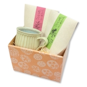 【父の日】[石見銀山 群言堂]しのぎマグカップ×からだ想いの里茶２種セット(ベージュ)