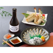 【父の日】関とら本店 ふくたたき刺身・日本酒セット