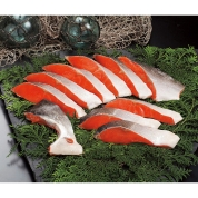 【冬の贈り物】魚がし北田　紅鮭半身切身詰合せ　CRB　直送品