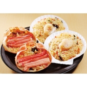 【冬の贈り物】佐藤水産　蟹と炙りホタテの海鮮おこわ　FKO-554　直送品