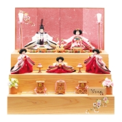 [久月] 15.衣裳着収納五人飾り　