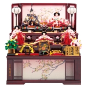 [久月] 16.衣裳着収納五人飾り　