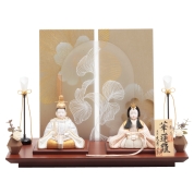 [久月] 23.一秀作 木目込親王飾り　