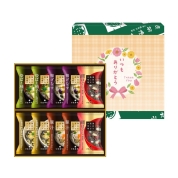 【母の日】[山本海苔店]2026母の日デザイン掛け紙付 海苔を楽しむお味噌汁・スープ10袋詰合せ