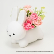 【母の日】[フラワーミッフィー]うさぎカバー　アートフラワーアレンジ