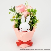 【母の日】[フラワーミッフィー]ブーケミニポット　アートフラワーアレンジ