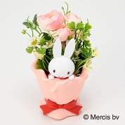 【母の日】[フラワーミッフィー]ブーケミニポット　アートフラワーアレンジ