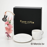 【母の日】[フラワーミッフィー]フラワーレリーフカップ＆プレート　エアフルールセット
