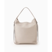 【母の日】[レイジースーザン]レザーバッグ2wayハンドル（ライトグレー）