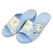 【母の日】[パンジー]婦人室内履き(ブルー)