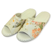【母の日】[パンジー]婦人室内履き(アイボリー)